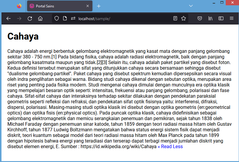 read more and read less jquery