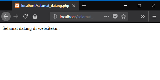 menjalankan file php pada xampp