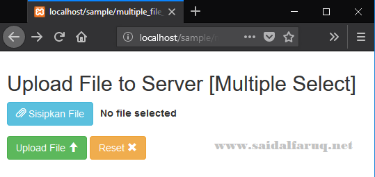 upload multiple file multiple selected file