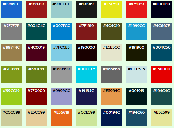 warna latar web populer