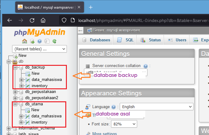 database backup phpmyadmin