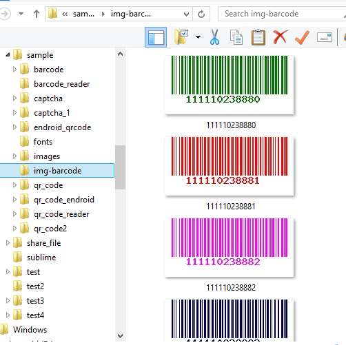 warna barcode custom