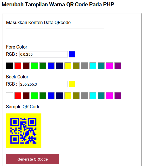 qr code with color