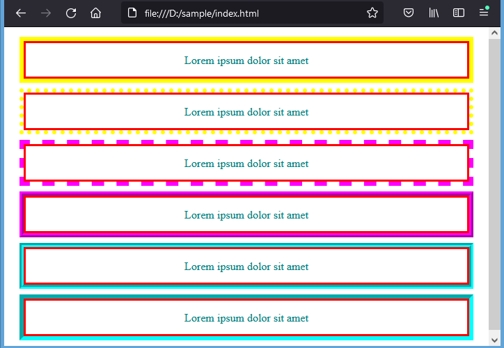 Outline CSS.