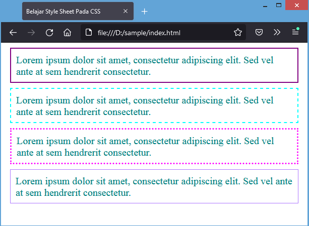 border css