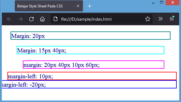 margin css