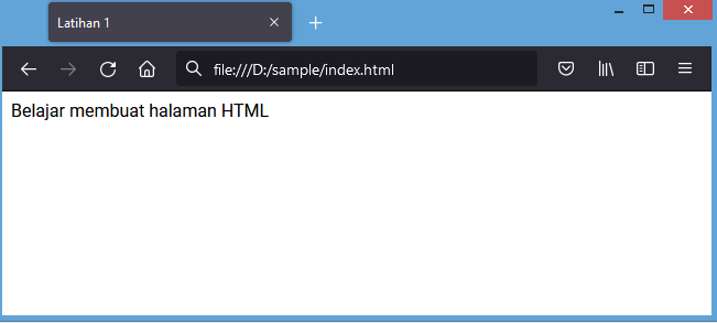 membuat dokumen html sederhana